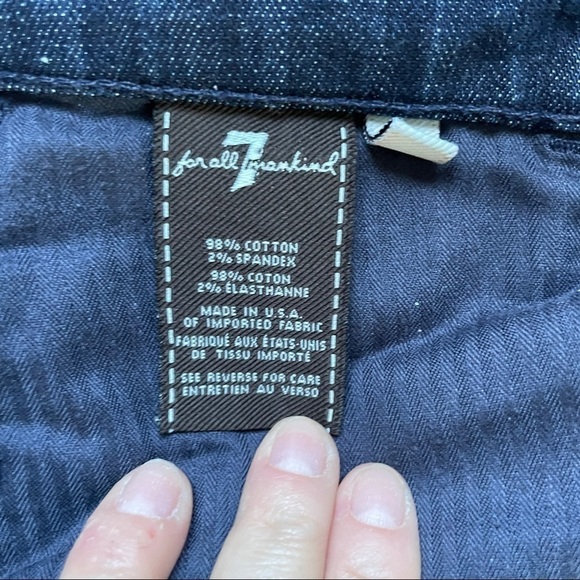 𝅺7 FOR ALL MANKIND Mid Rise Bootcut Dark Wash 28 - Picture 10 of 11